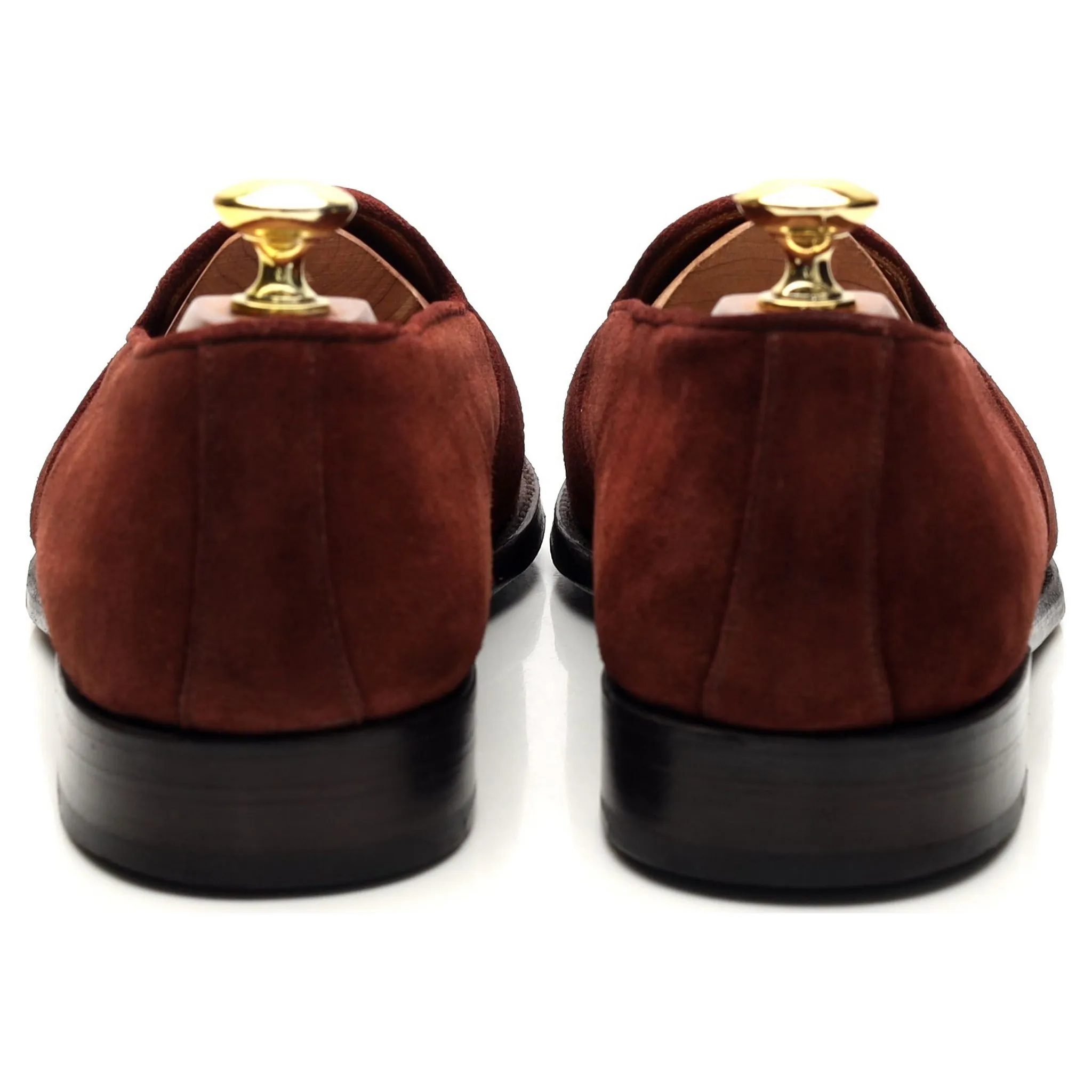 'Madison' Burgundy Suede Loafers UK 8.5 E