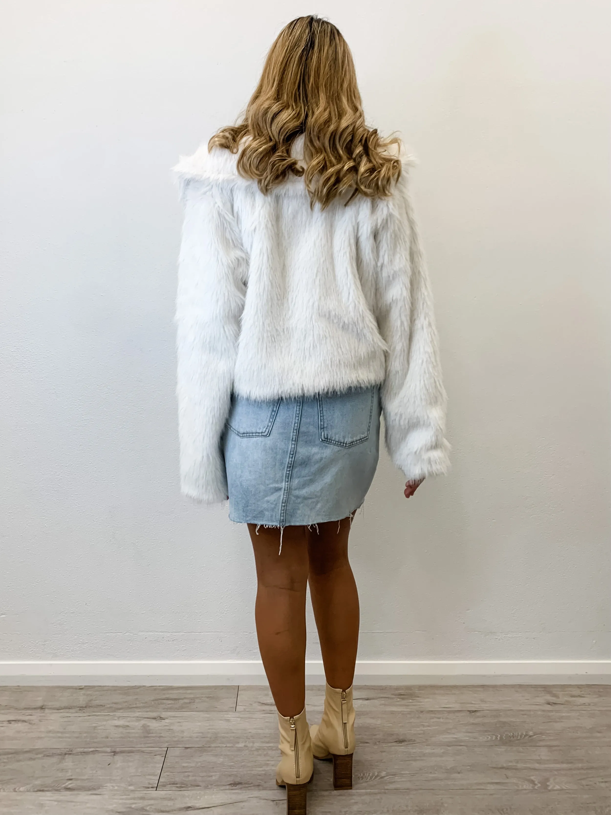 Maisy Fur Jacket Snow