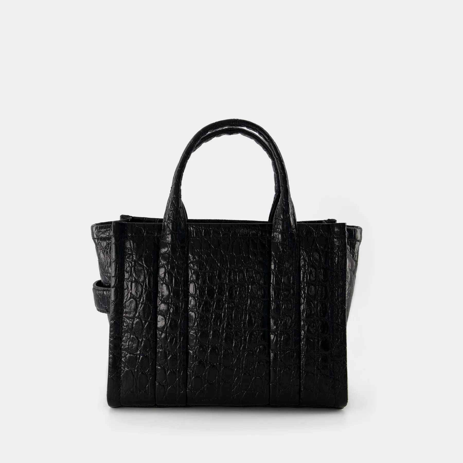 Marc Jacobs  The Mini Tote Bag Croc - Marc Jacobs -  Black - Leather