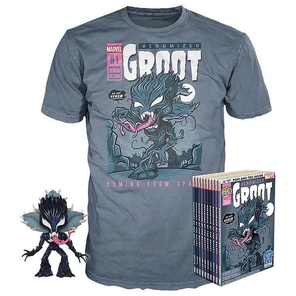 Marvel Venom Groot Pop! Vinyl and Tee Set