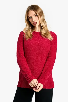 Maternity Boucle Knit Crew Neck Sweater