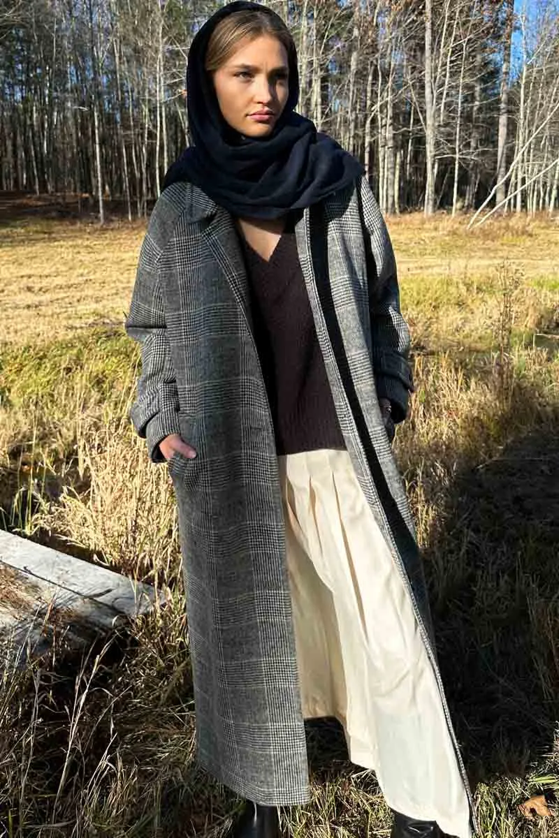 Maxi Overcoat - Mackenzie Plaid Wool