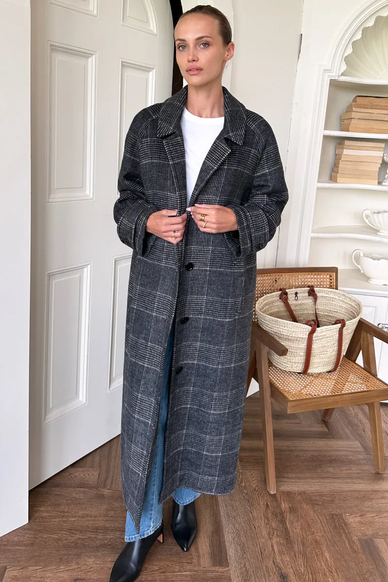 Maxi Overcoat - Mackenzie Plaid Wool