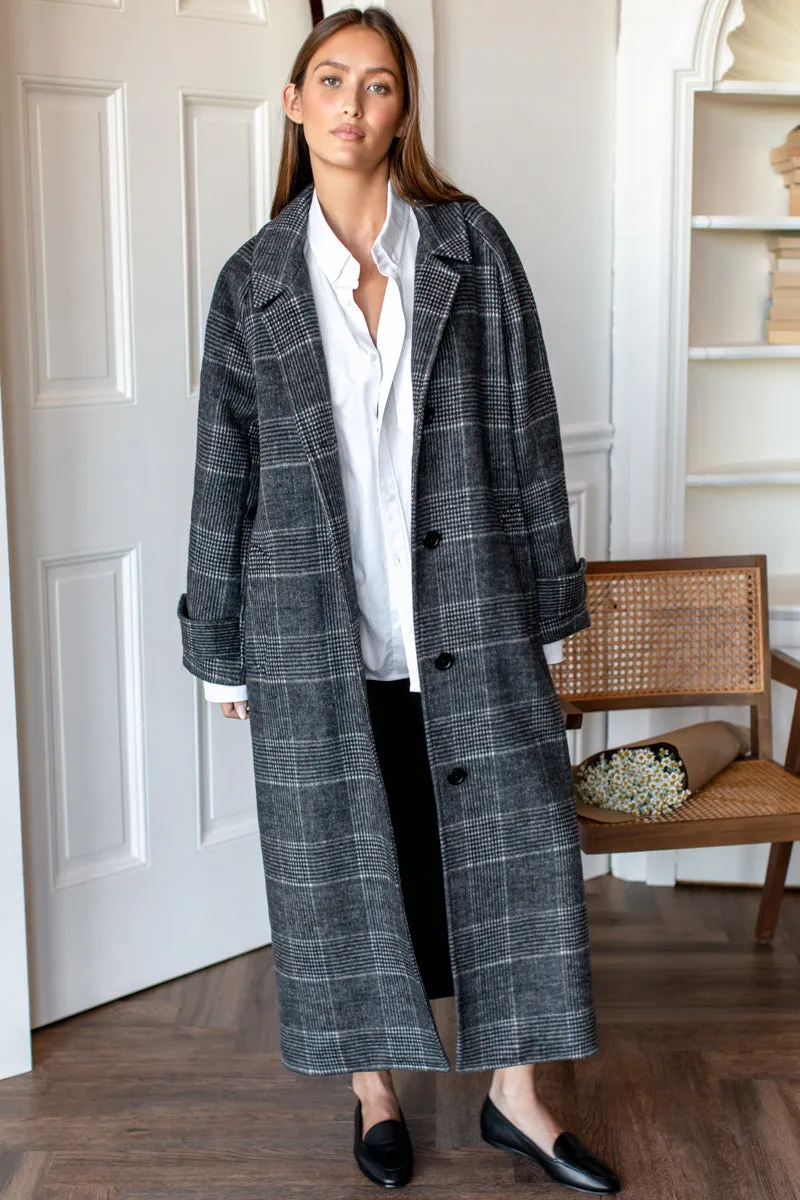 Maxi Overcoat - Mackenzie Plaid Wool