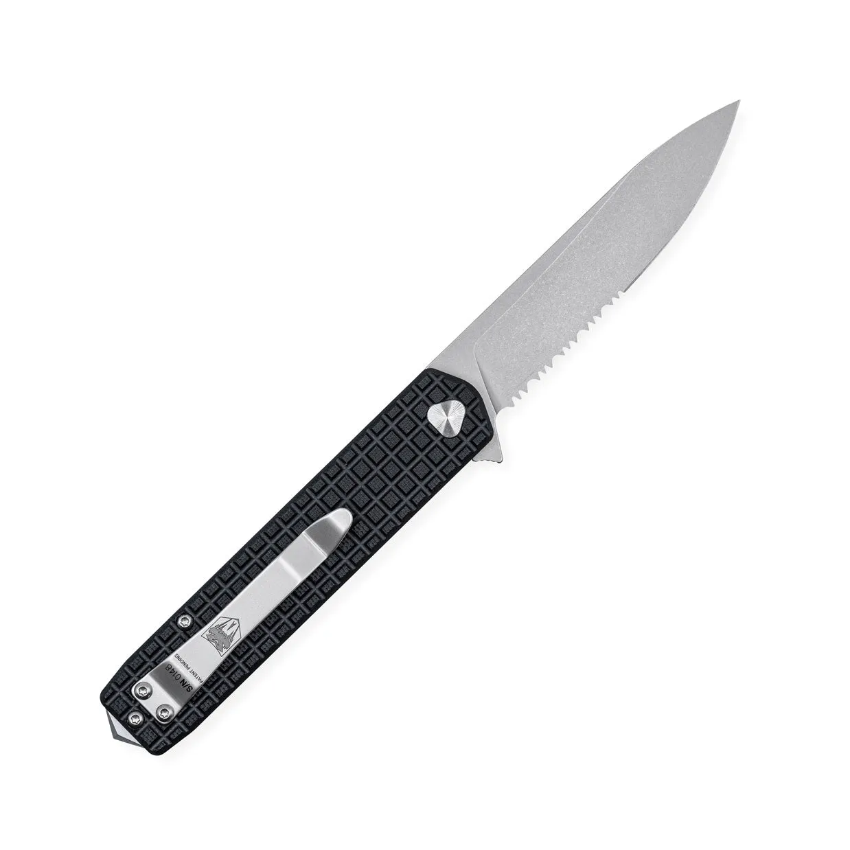 Medium Cayden Black Drop Serrated