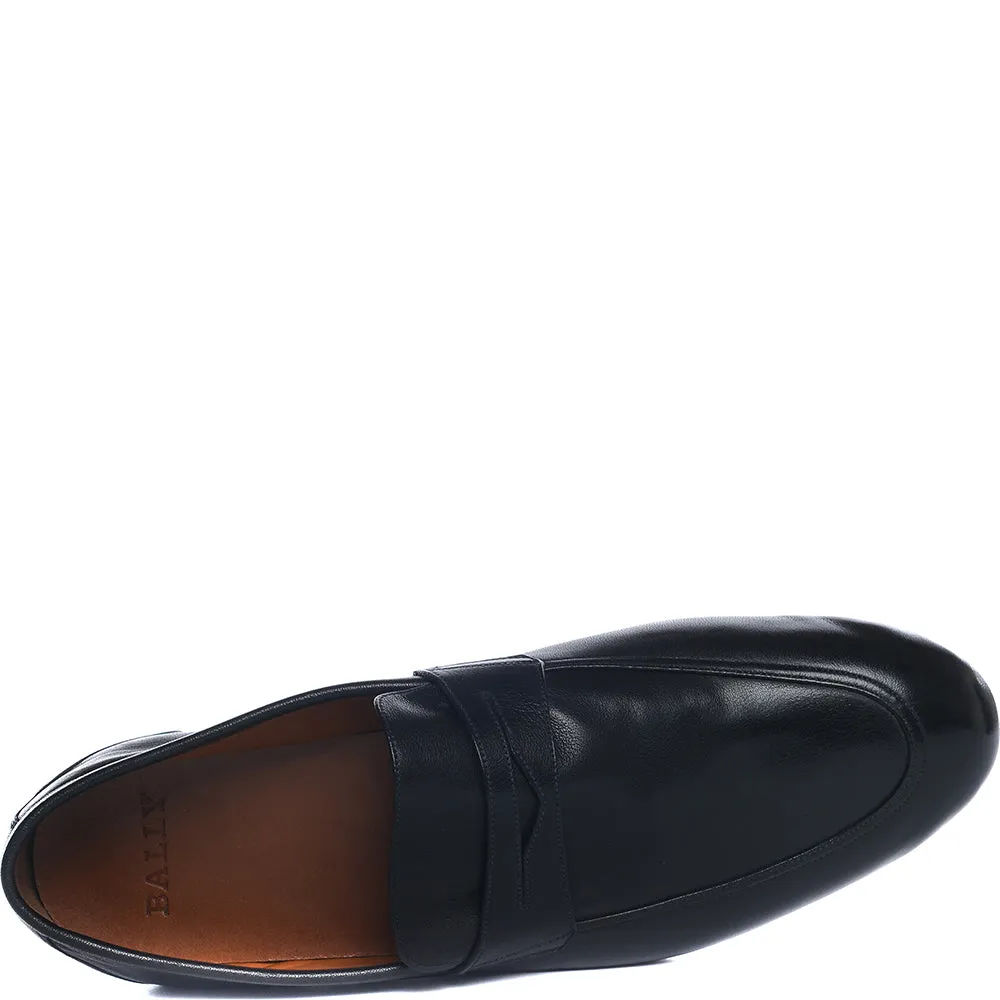 Mens Bally Plator Loafers in Black