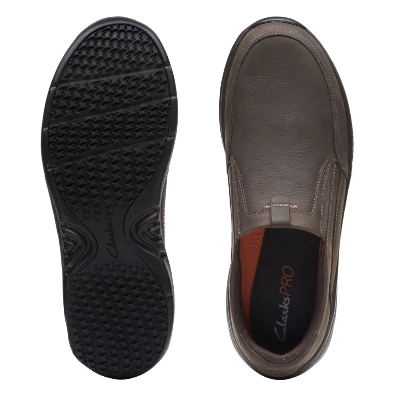 Men’s Clarks Pro Step Slip-On – Dark Brown