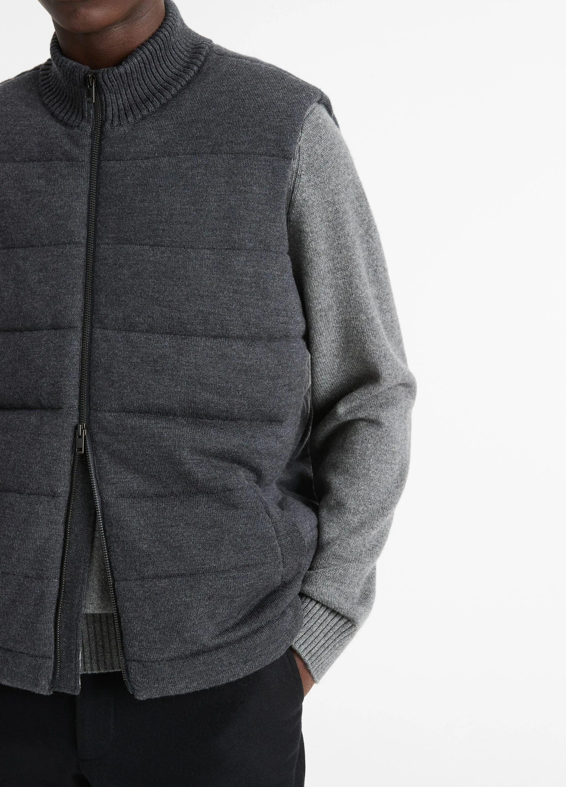 Merino Wool Full-Zip Vest