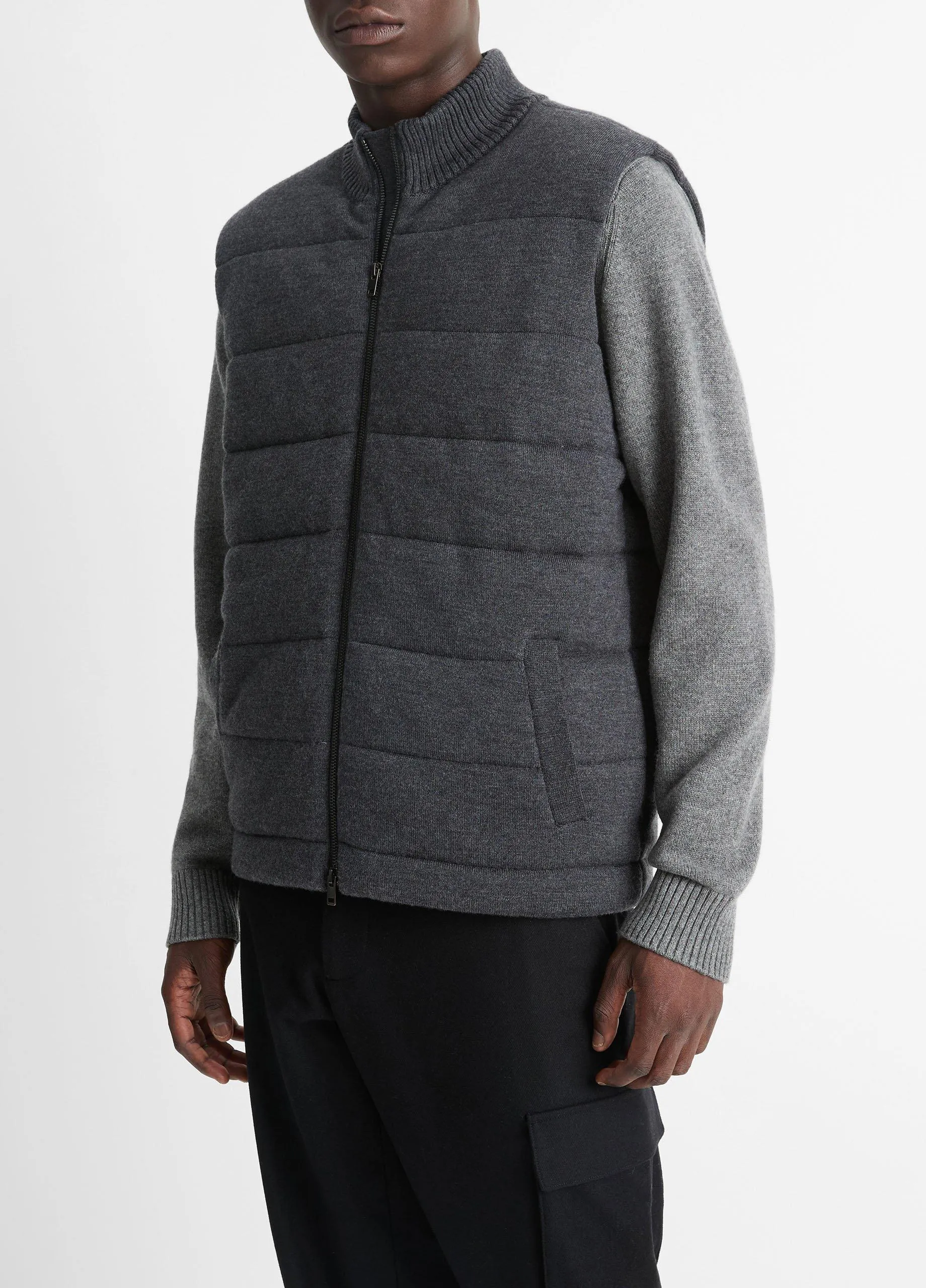 Merino Wool Full-Zip Vest