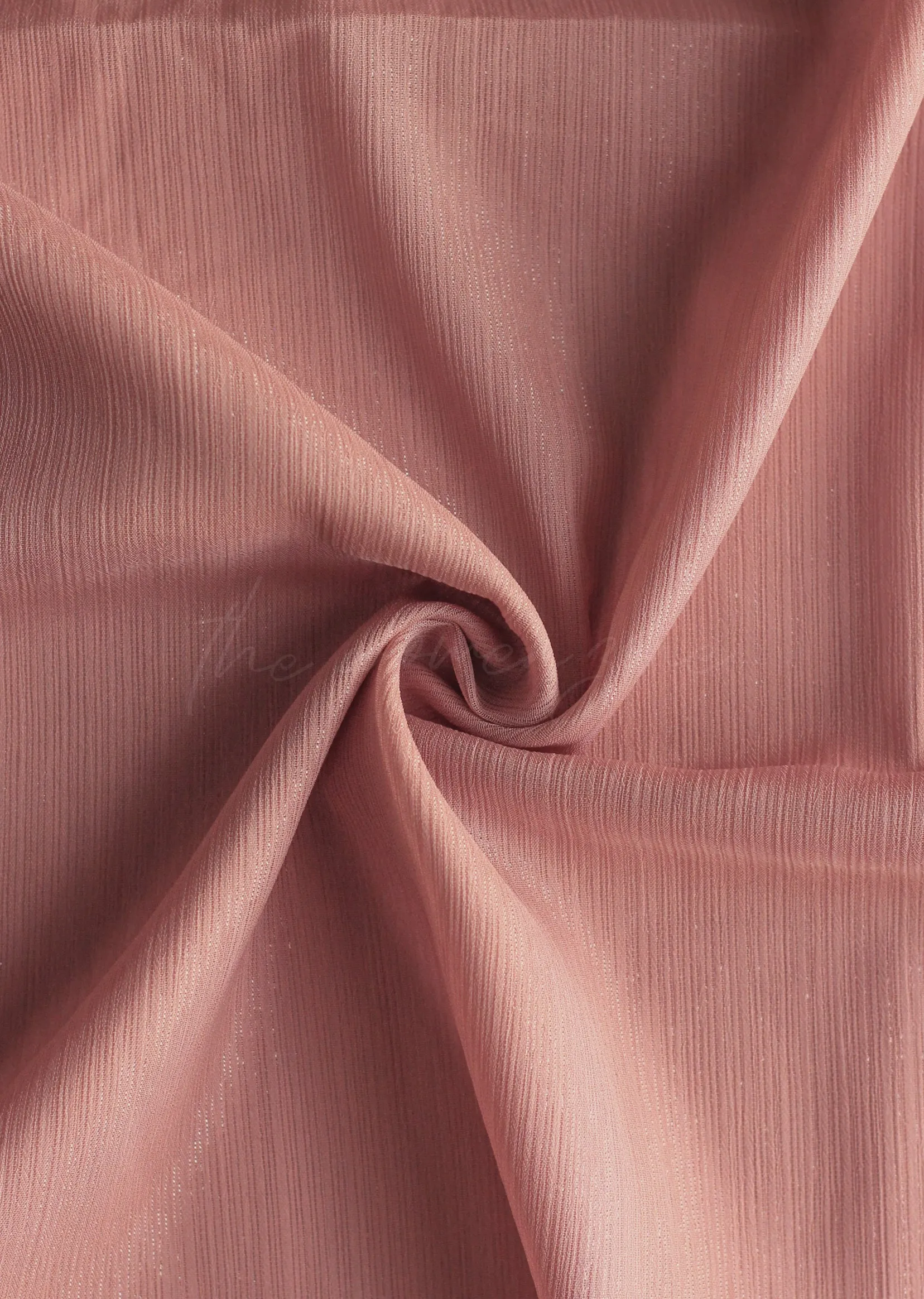 Metallic Chiffon - Mauve Pink