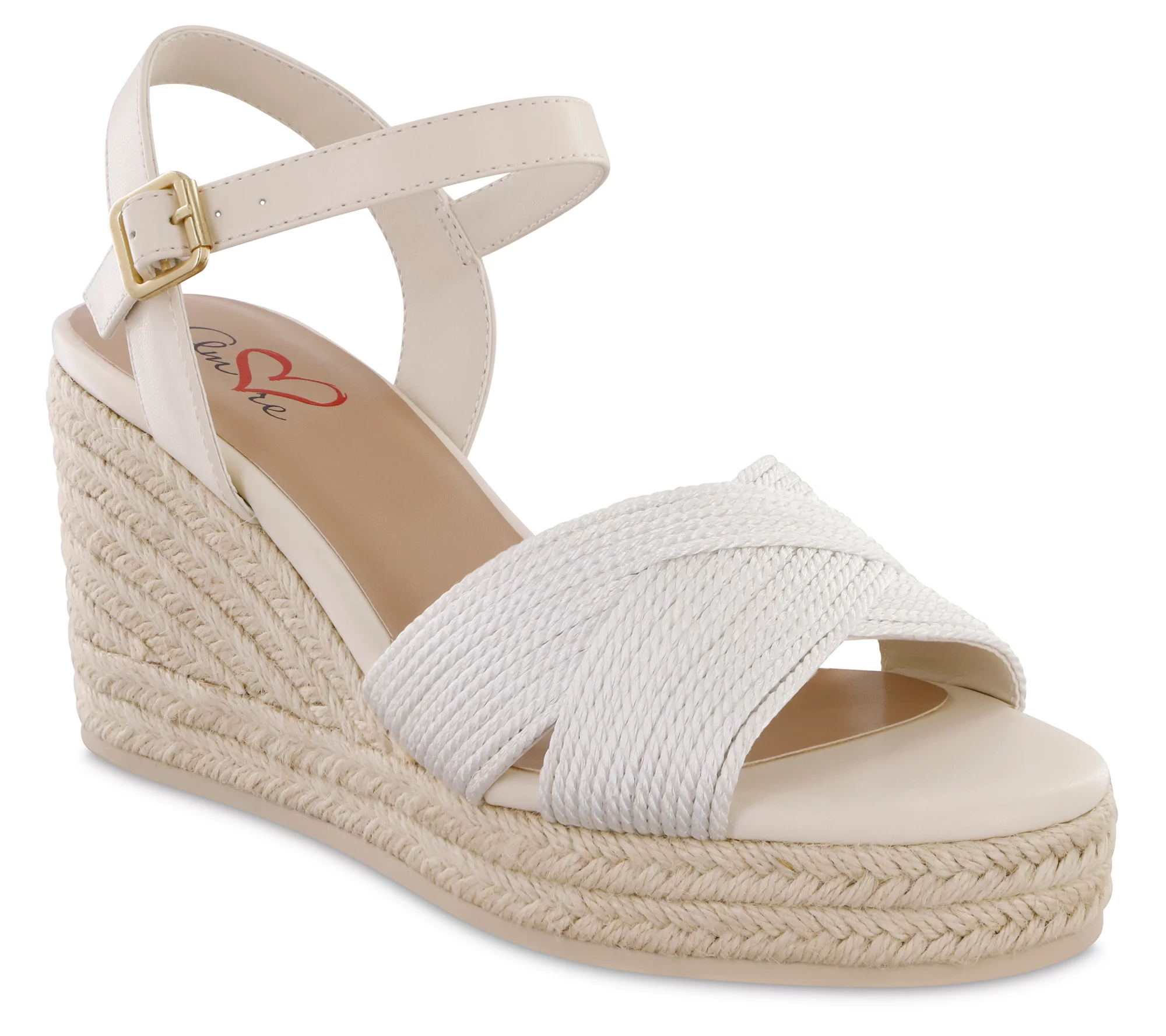 MIA Amore Rope Wrapped Wedge Sandals - Bekee