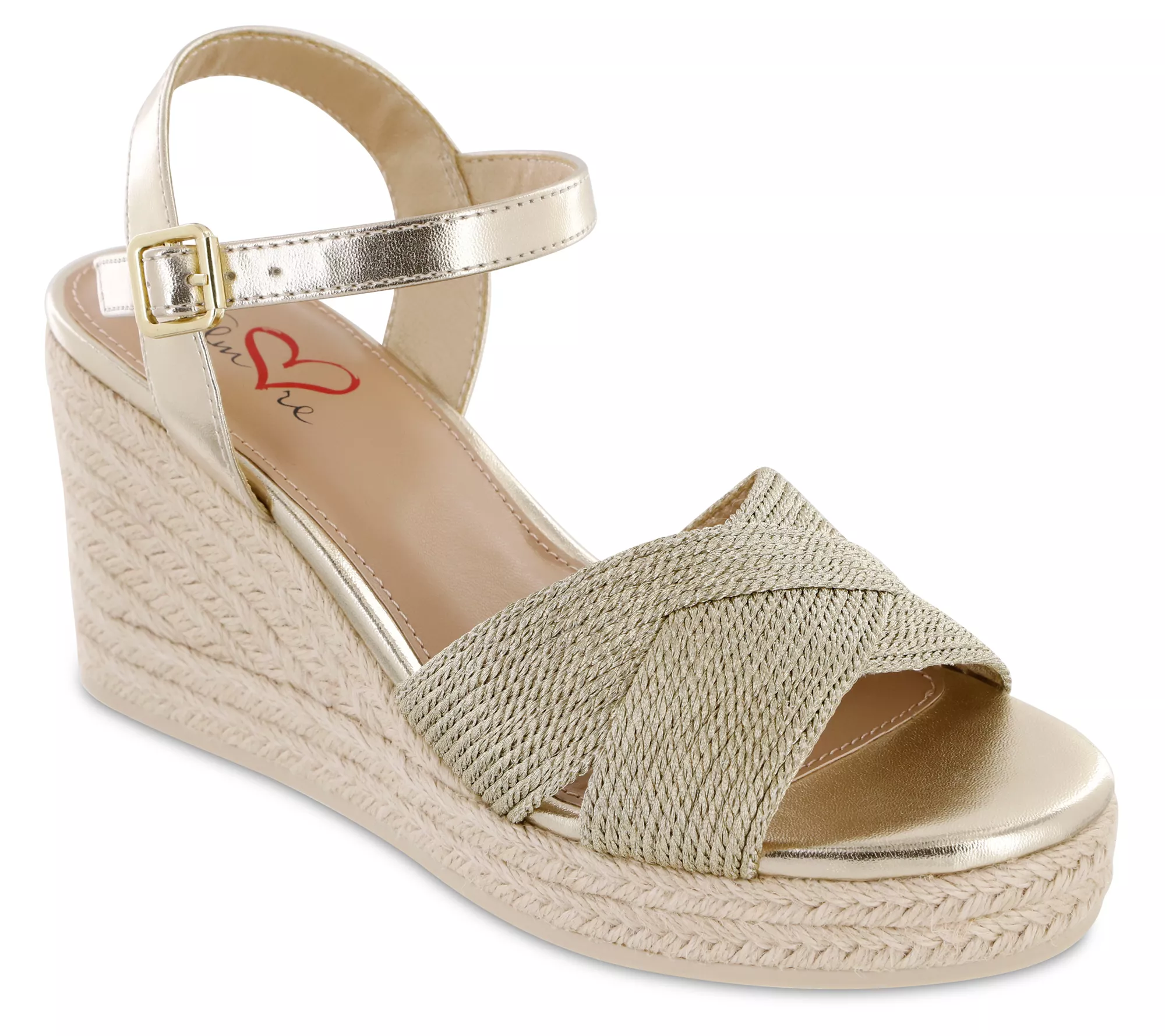 MIA Amore Rope Wrapped Wedge Sandals - Bekee