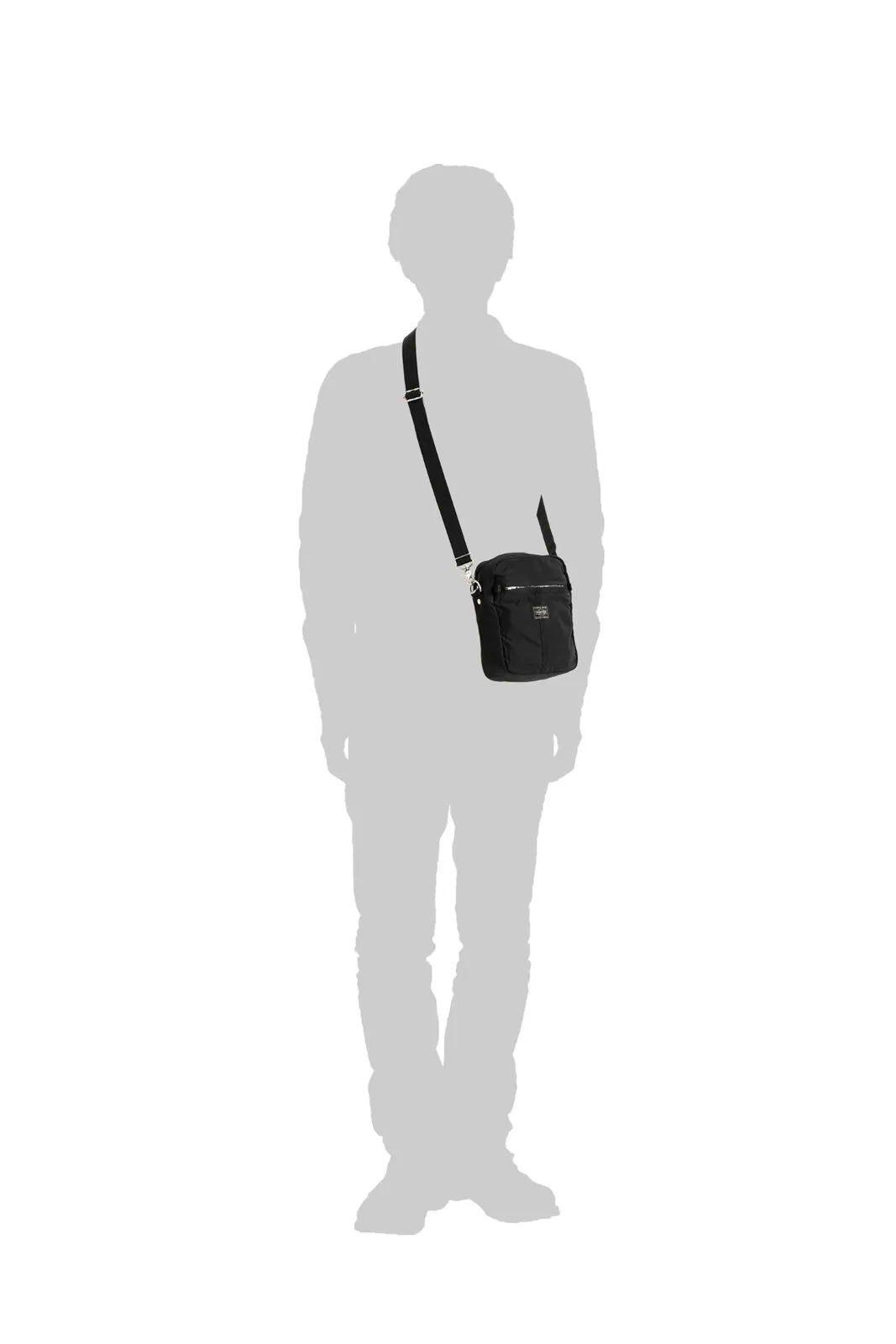 Mile Vertical Shoulder Bag - Black
