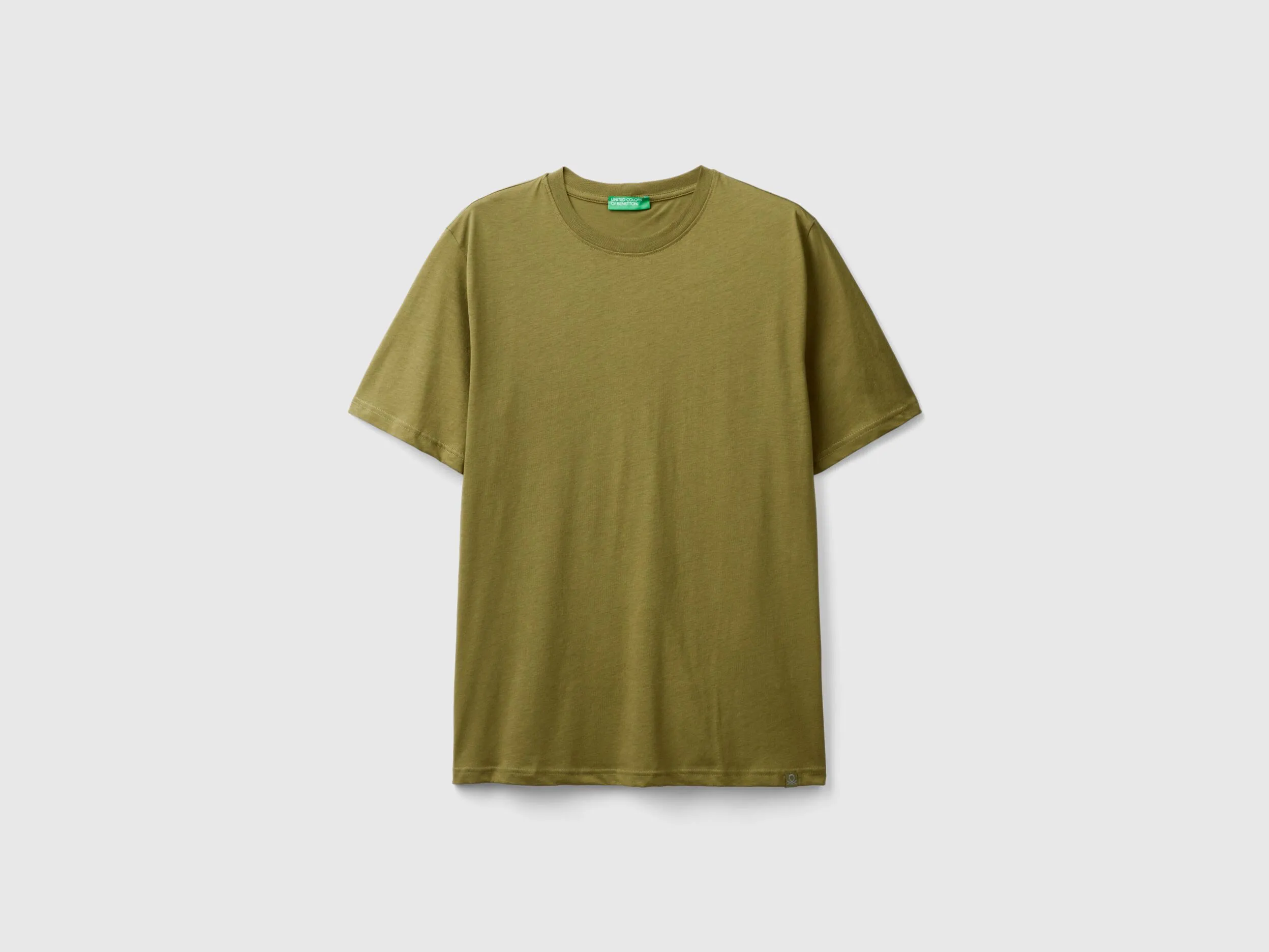 Military green t-shirt - Military Green | Benetton