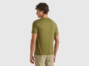 Military green t-shirt - Military Green | Benetton