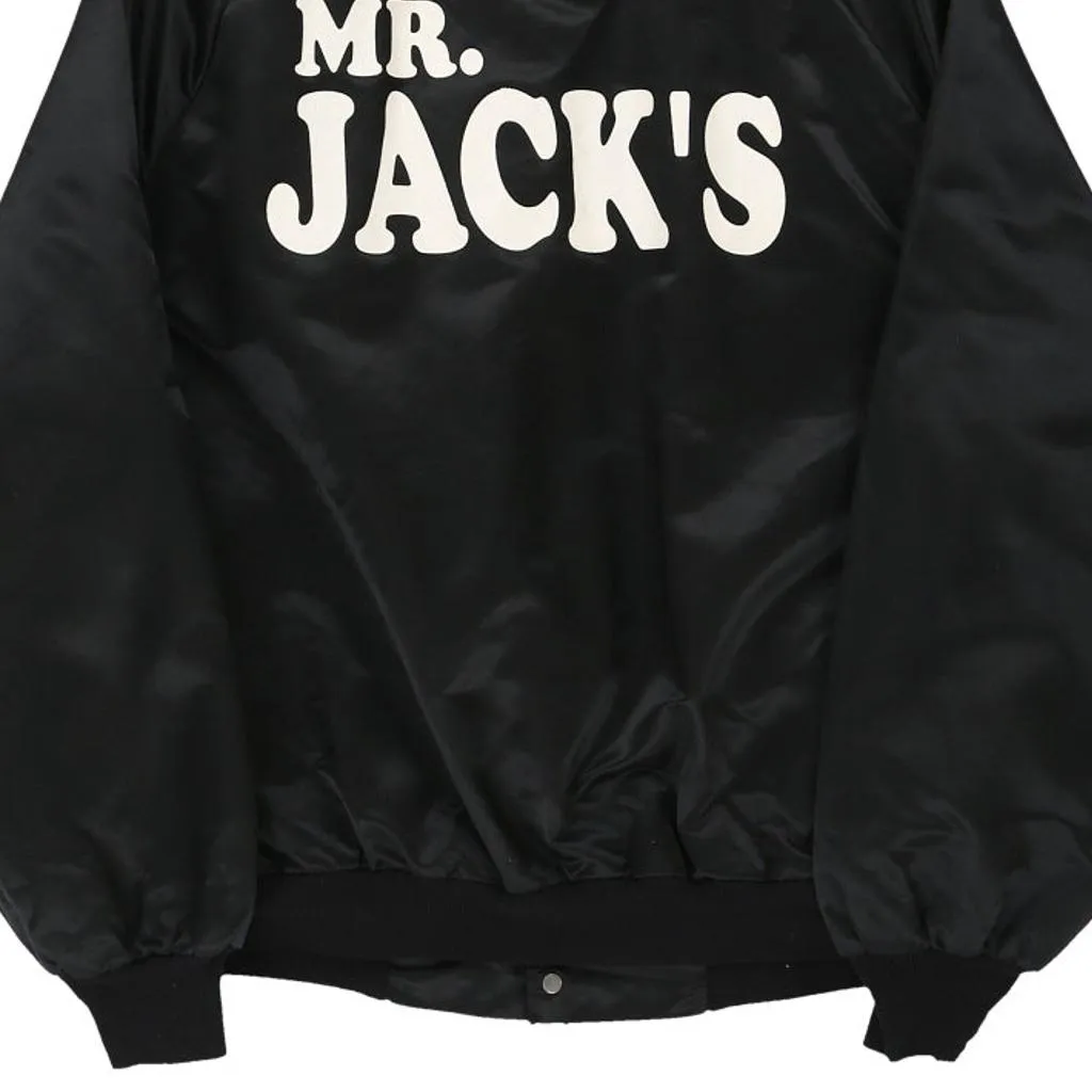 Mr. Jacks Unbranded Baseball Jacket - Large Black Nylon
