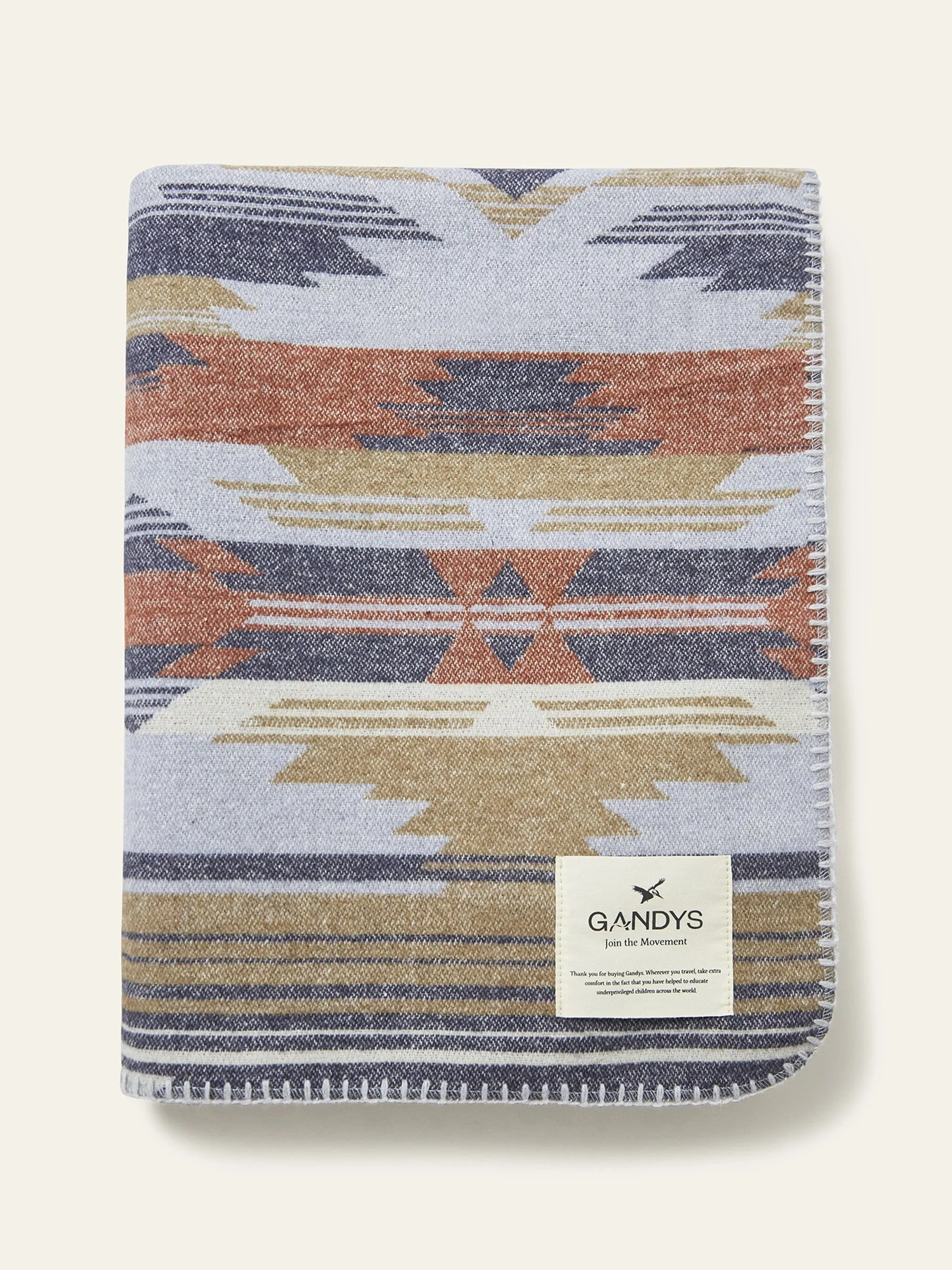 Navy Artisan Blanket