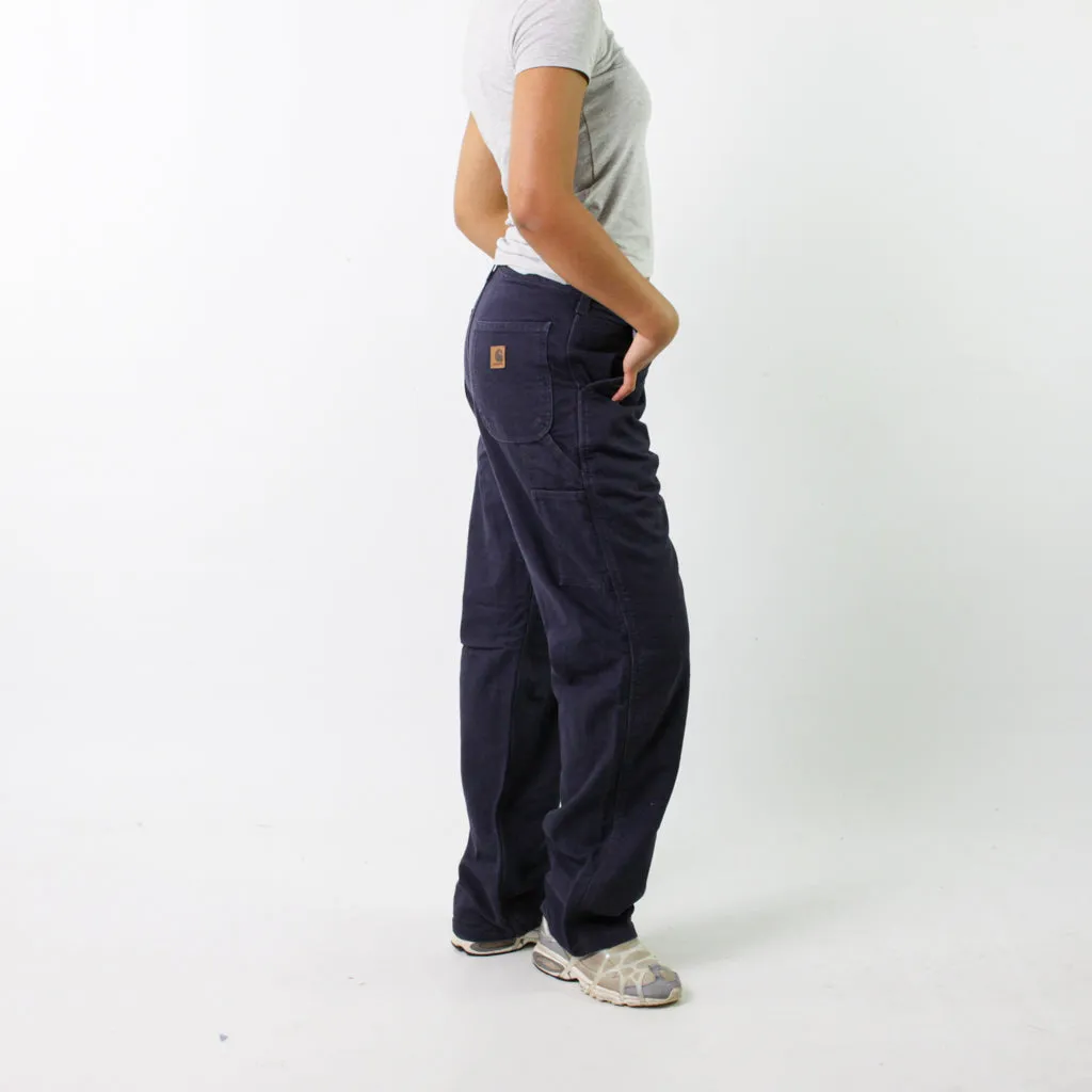 Navy Blue y2ks Carhartt Cargo Skater Trousers Pants Jeans (31x32)