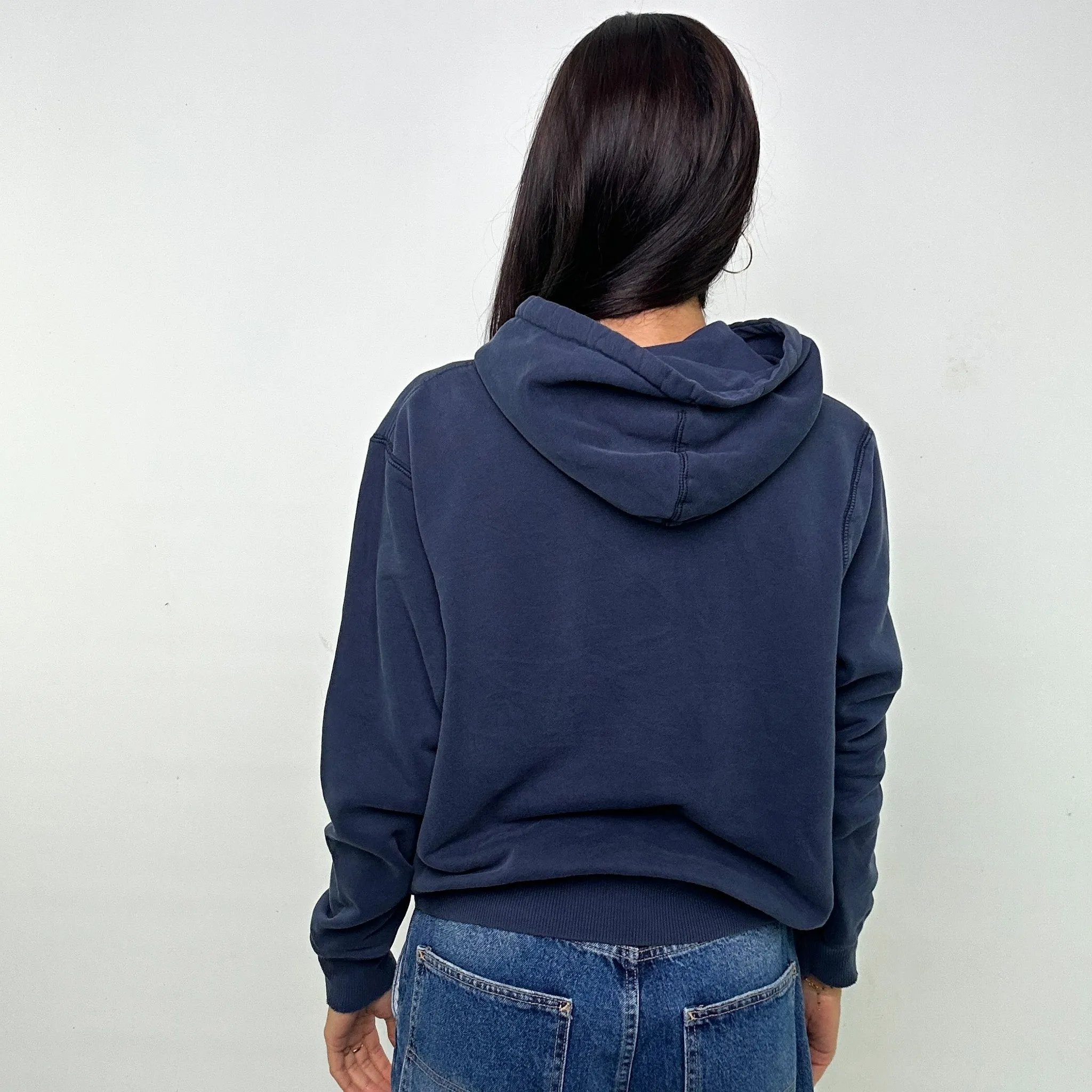 Navy Blue y2ks NIKE Hoodie Sweatshirt (XS)