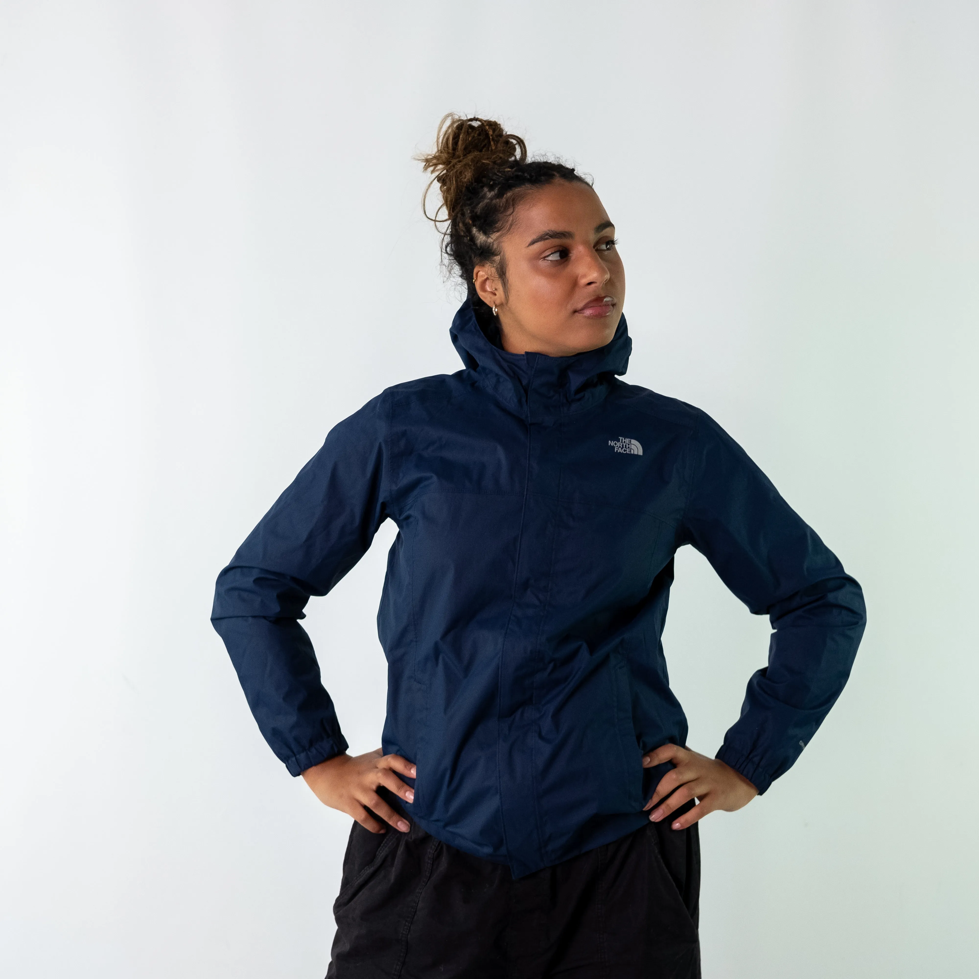 Navy Blue y2ks The North Face Light Rain Jacket (XS)