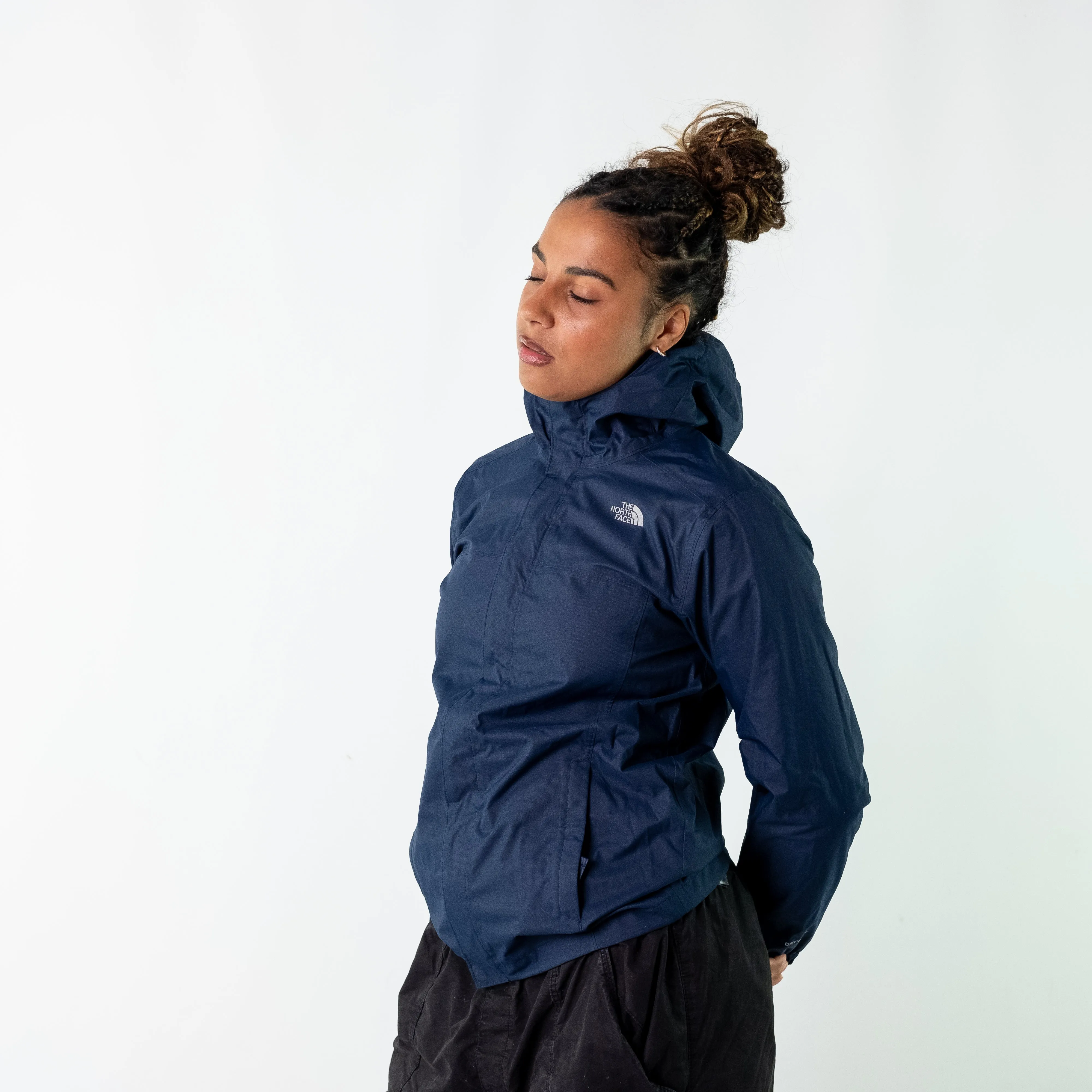 Navy Blue y2ks The North Face Light Rain Jacket (XS)