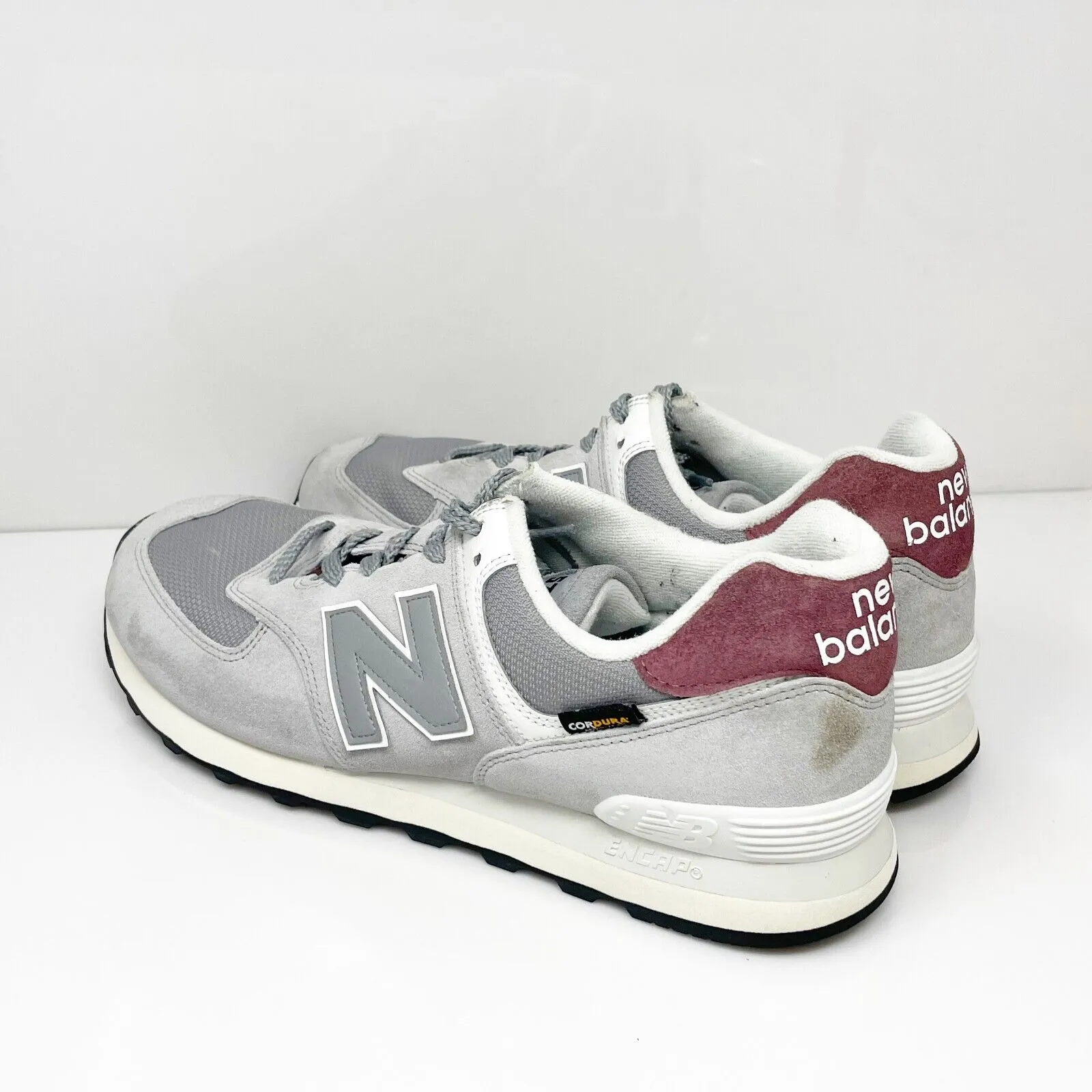 New Balance Unisex 574 U574KBR Gray Casual Shoes Sneakers Size M 12 W 13.5