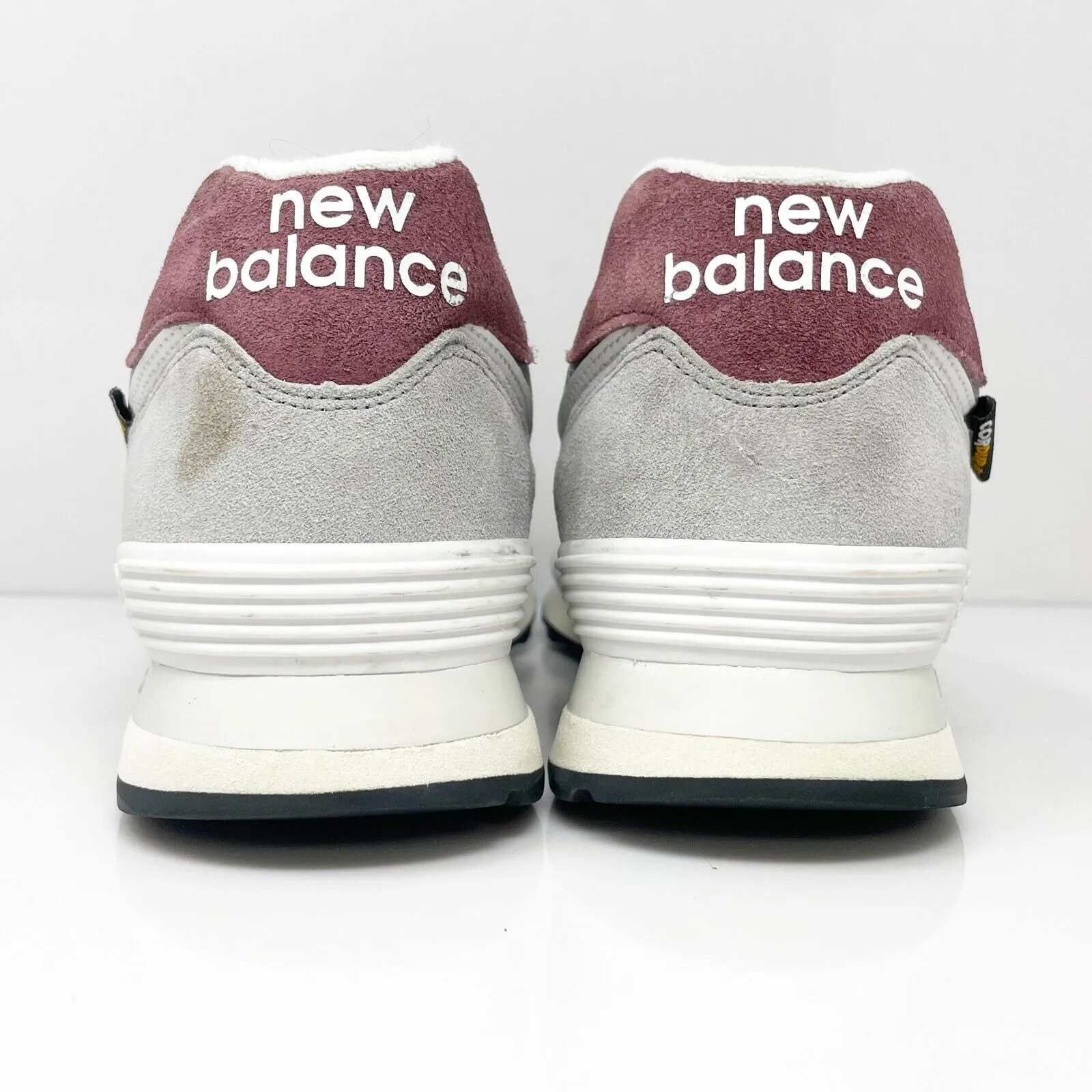 New Balance Unisex 574 U574KBR Gray Casual Shoes Sneakers Size M 12 W 13.5