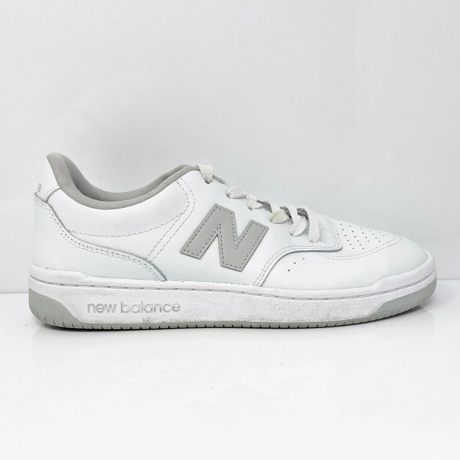 New Balance Unisex BB80 BB80GRY White Casual Shoes Sneakers Size M 8.5 W 10D