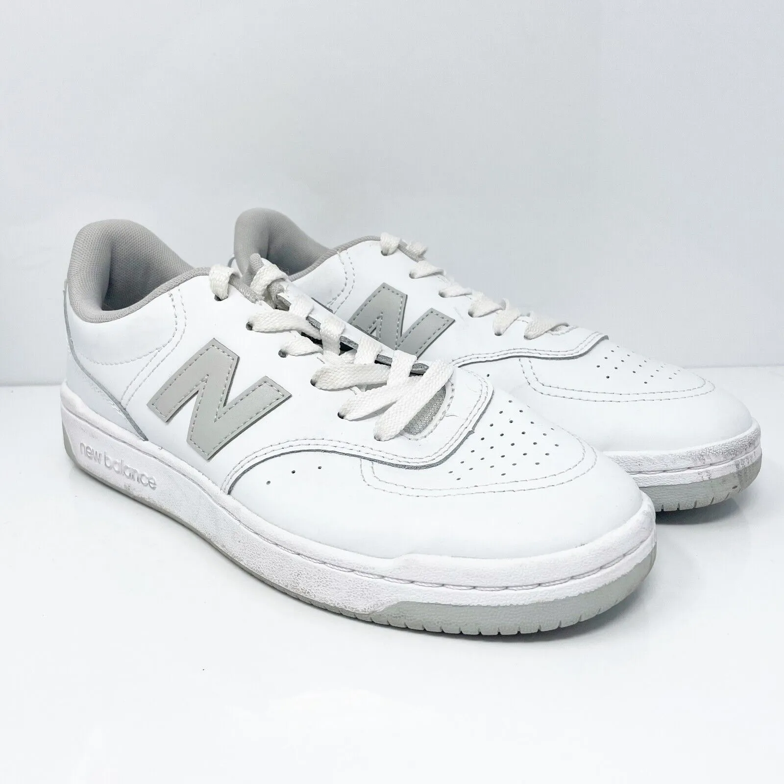 New Balance Unisex BB80 BB80GRY White Casual Shoes Sneakers Size M 8.5 W 10D