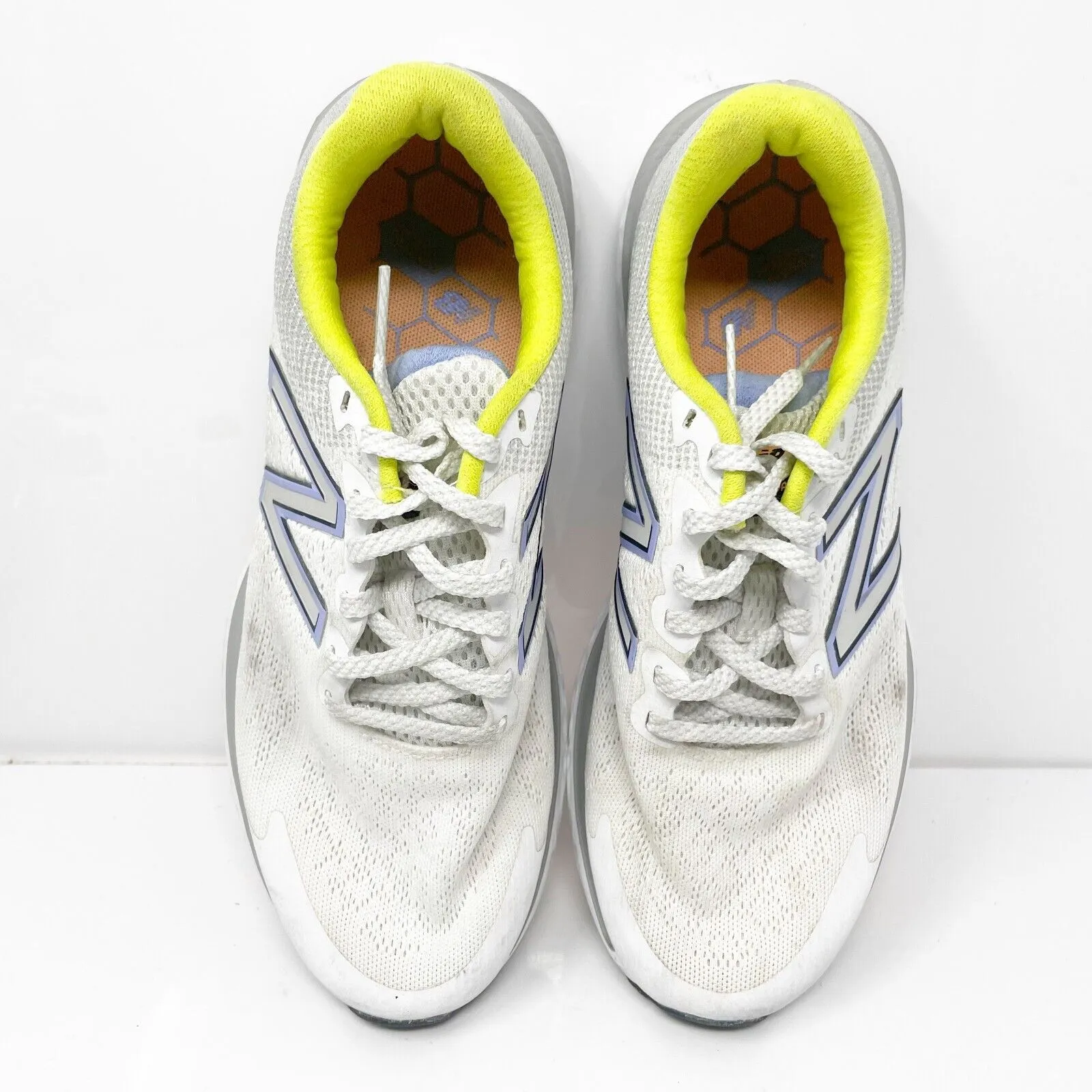 New Balance Womens Fresh Foam 680 V7 W680CH7 White Running Shoes Sneakers Sz 8 B