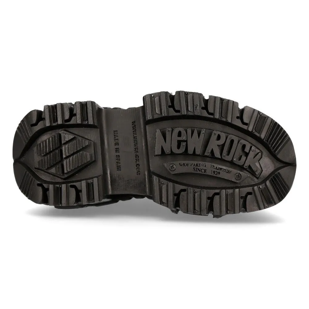 NEW ROCK - MILI083CCT-C4 Metallic Platform Military Boots