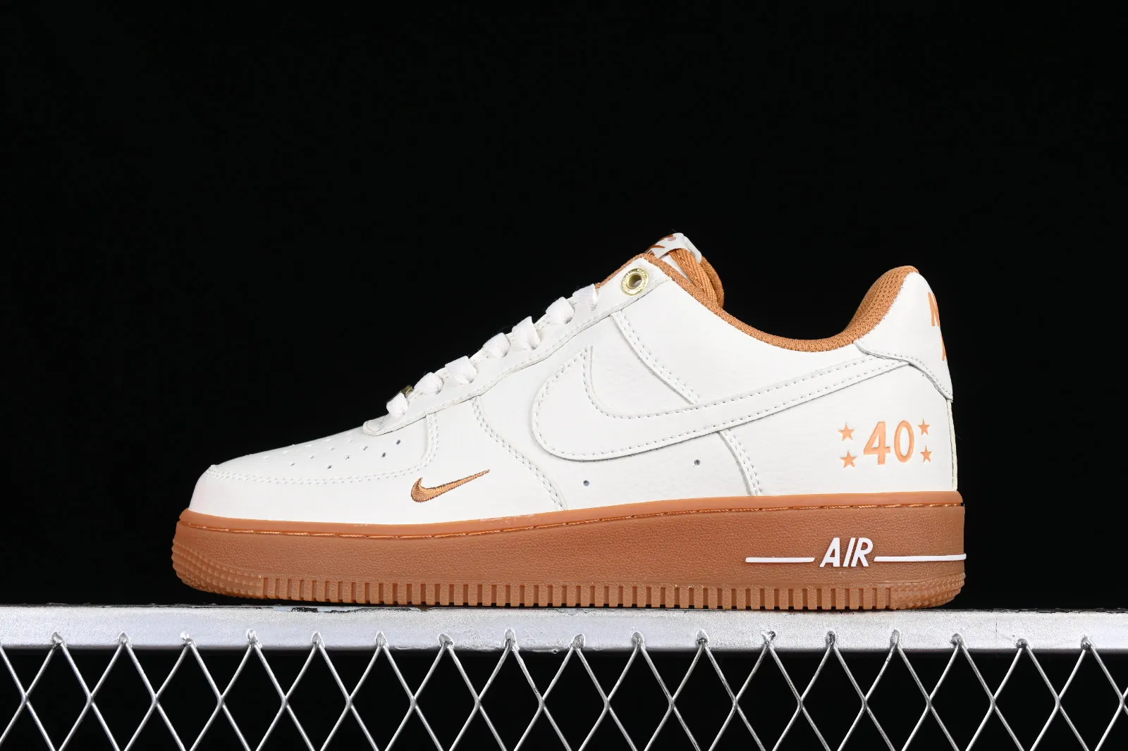 Nike Air Force 1 07 Low Orange Brown White Gold BS9055-742