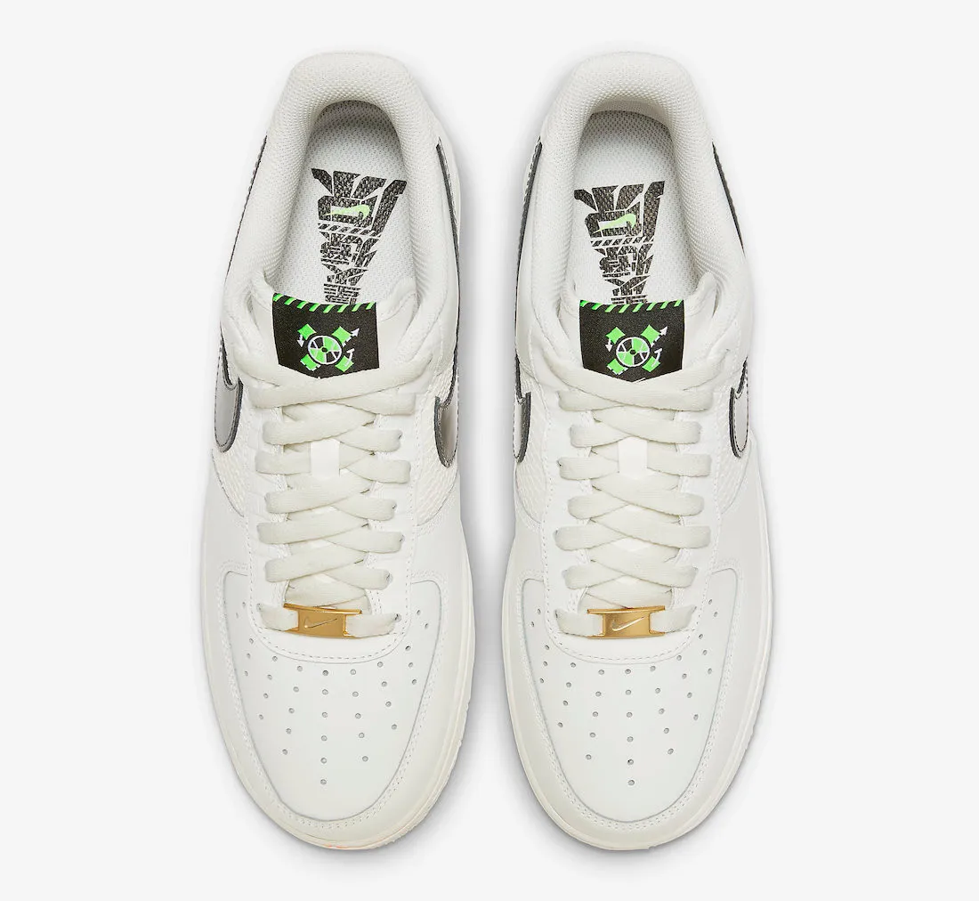 Nike Air Force 1 Low Xs and Os White Sail Black Orange Volt Green FN8892-191