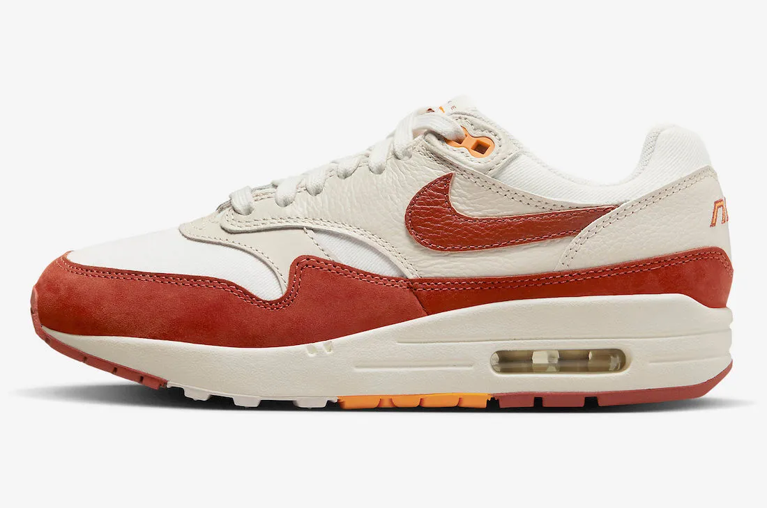 Nike Air Max 1 Sail Rugged Orange Light Orewood Brown Sundial FD2370-100