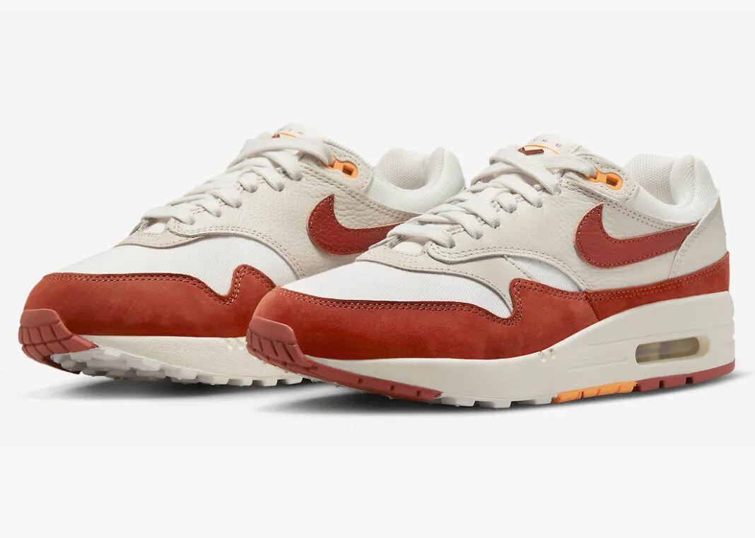 Nike Air Max 1 Sail Rugged Orange Light Orewood Brown Sundial FD2370-100