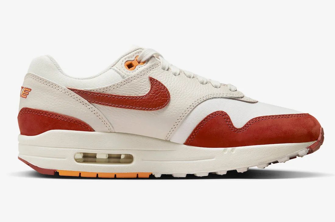 Nike Air Max 1 Sail Rugged Orange Light Orewood Brown Sundial FD2370-100