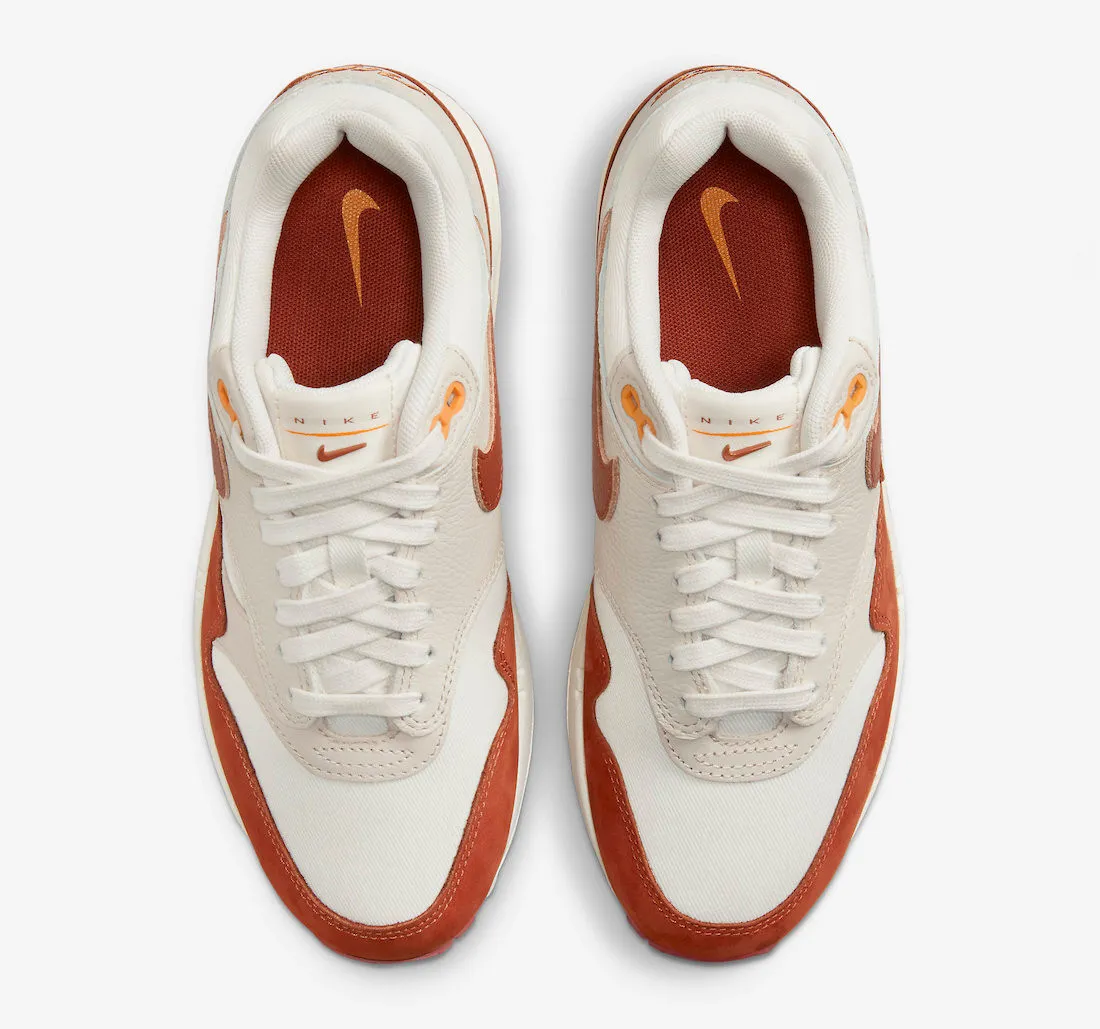 Nike Air Max 1 Sail Rugged Orange Light Orewood Brown Sundial FD2370-100