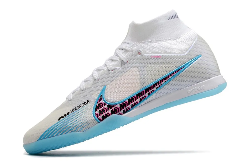 Nike Air Zoom Mercurial Superfly 9 Elite Indoor Blast Pack - White/Blue/Laser Pink