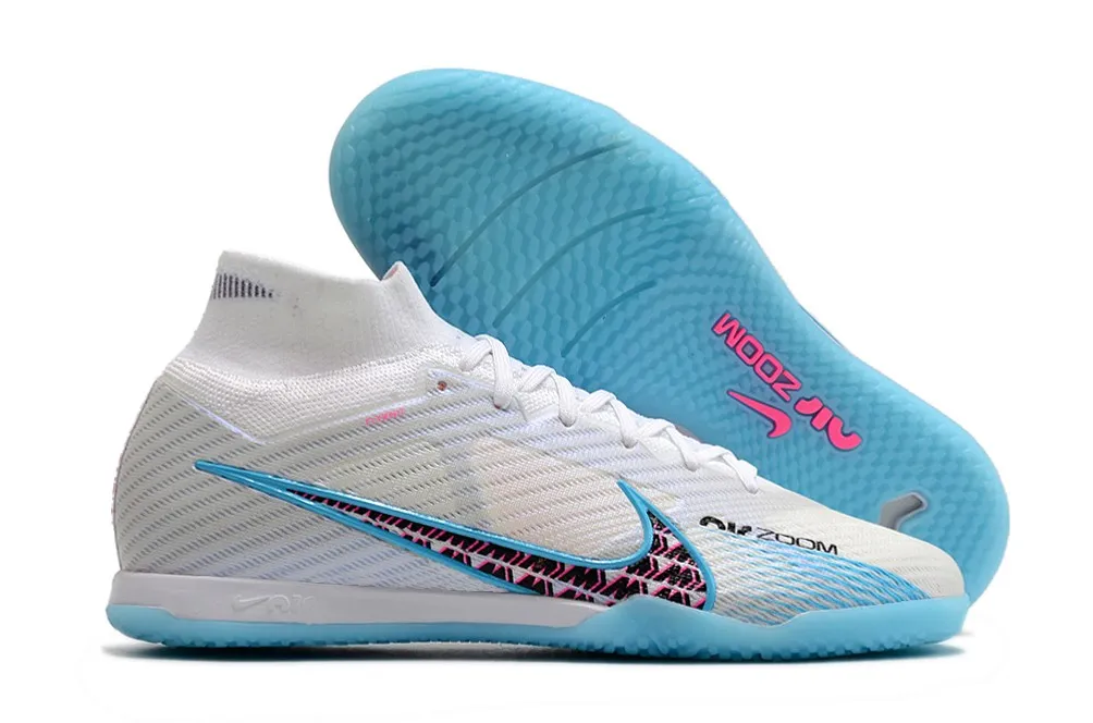 Nike Air Zoom Mercurial Superfly 9 Elite Indoor Blast Pack - White/Blue/Laser Pink