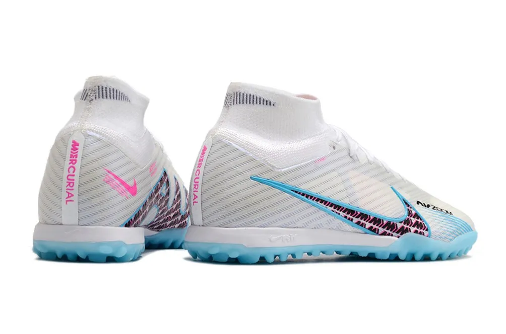Nike Air Zoom Mercurial Superfly 9 Elite Turf Blast Pack - White/Blue/Laser Pink