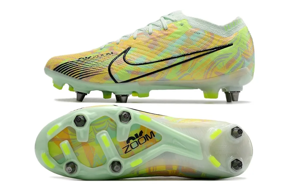 Nike Air Zoom Mercurial Vapor 15 Elite SG-Pro Bonded Pack - Barely Green/Blackened Blue/Total Orange