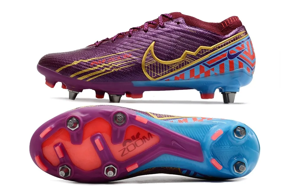 Nike Air Zoom Mercurial Vapor 15 Elite SG-Pro KM Mbappe - Dark Beetroot/Metallic Vivid Gold