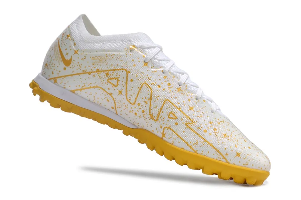 Nike Air Zoom Mercurial Vapor 15 Elite Turf - White/Gold/Yellow