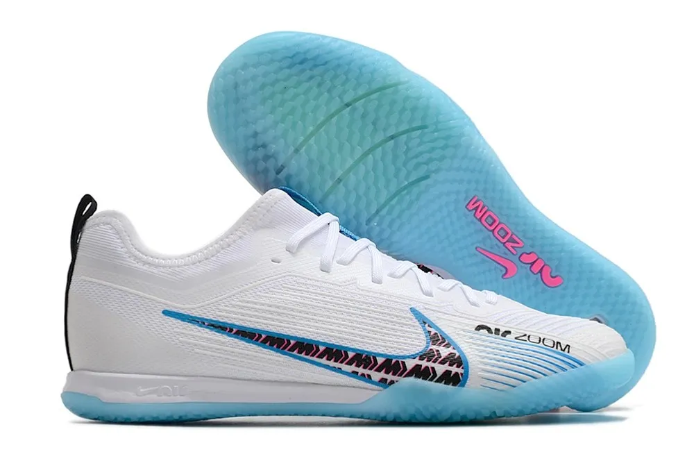 Nike Air Zoom Mercurial Vapor 15 Pro Indoor Blast - White/Baltic Blue/Pink Blast