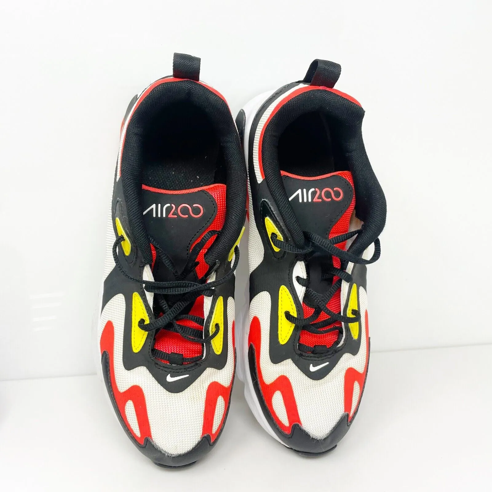 Nike Boys Air Max 200 AT5627-005 White Running Shoes Sneakers Size 7Y
