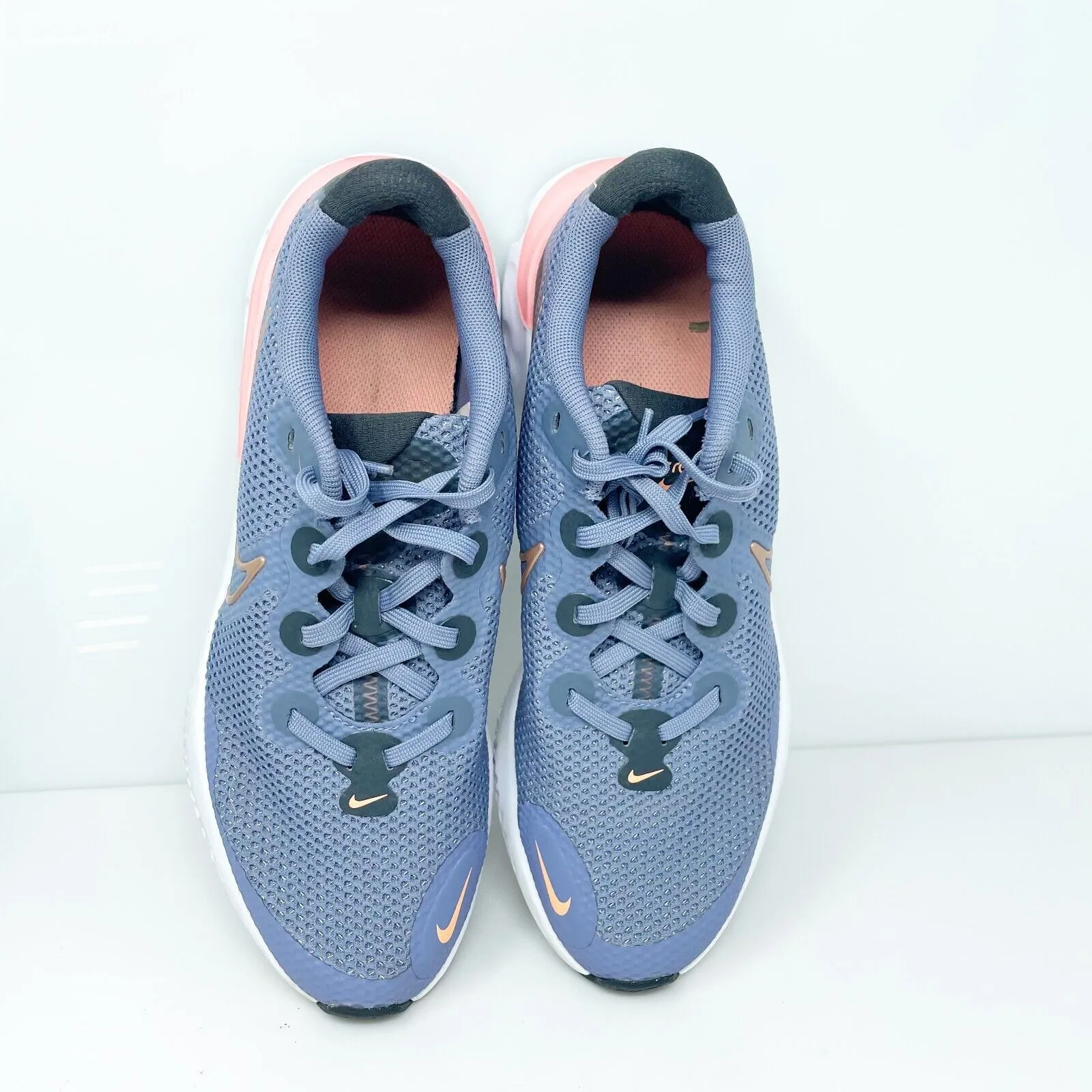 Nike Boys Renew Run CT1430-418 Blue Running Shoes Sneakers Size 6.5Y