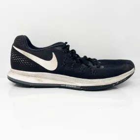 Nike Mens Air Zoom Pegasus 33 831352-001 Black Running Shoes Sneakers Size 10