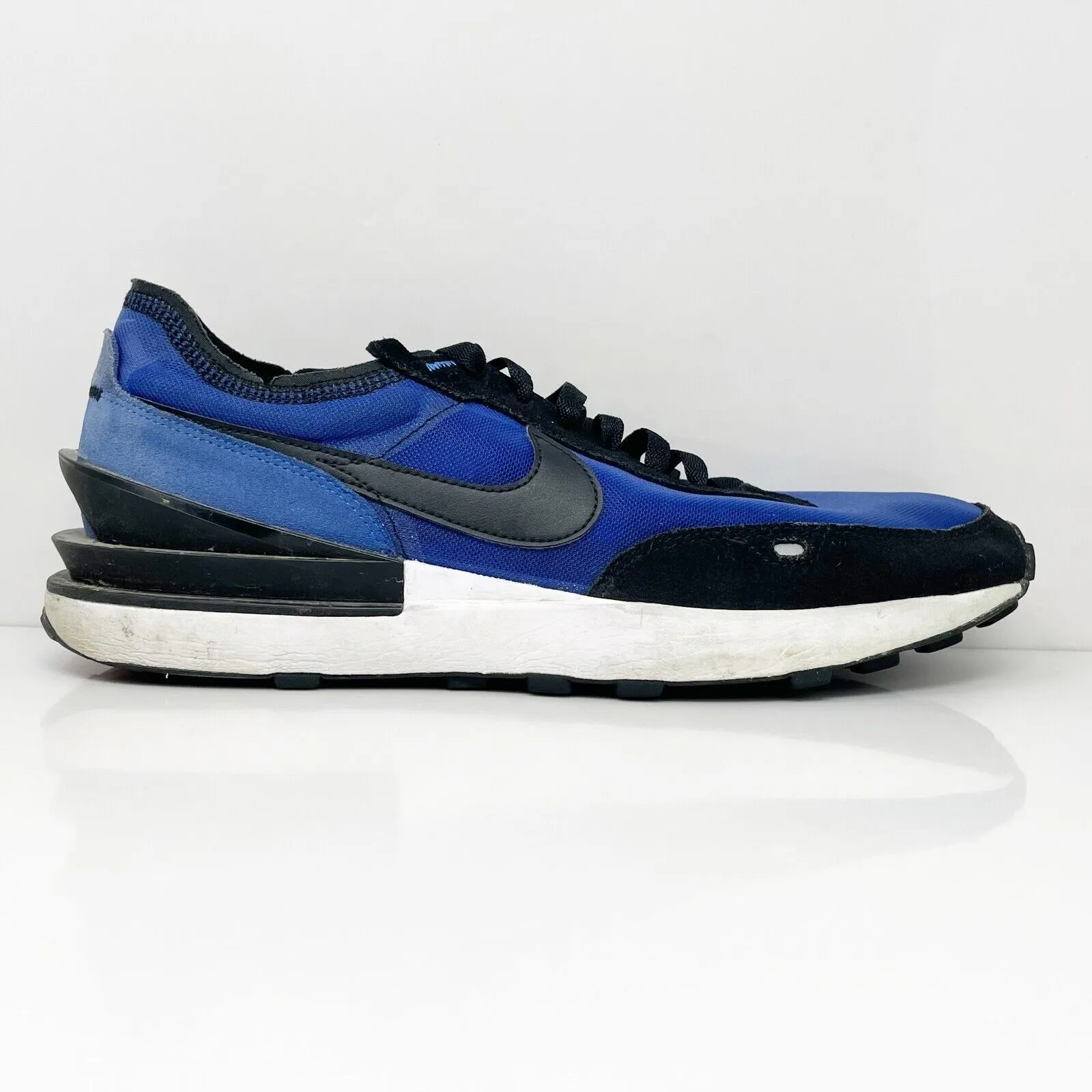 Nike Mens Waffle One DA7995-400 Blue Running Shoes Sneakers Size 12