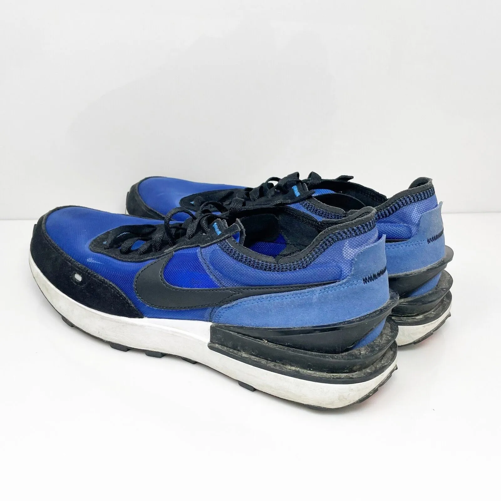 Nike Mens Waffle One DA7995-400 Blue Running Shoes Sneakers Size 12