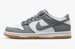 Nike SB Dunk Low GS Reflective White Smoke Grey Gum Light Brown FV0374-100